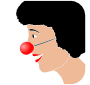 Clown Nose Stencil