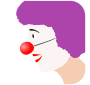 Clown Nose Stencil