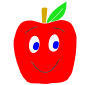 Happy Apple Stencil