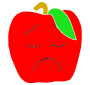 Sad Apple Stencil