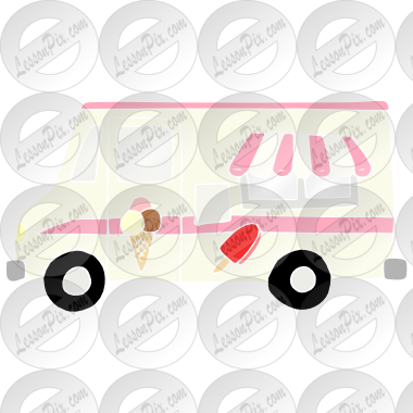 Ice Cream Truck Stencil
