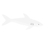 White Shark Stencil