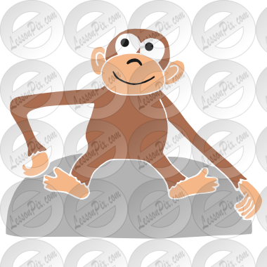 Happy Monkey Stencil