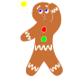 Hot Gingerbread Man Stencil