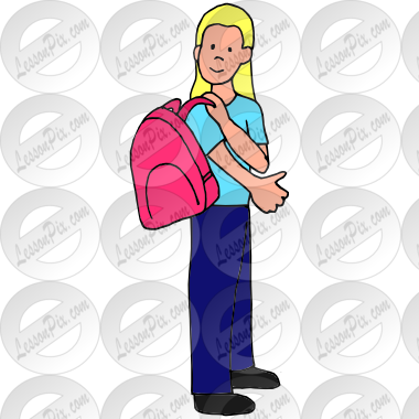 Put on Backpack Picture