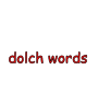dolch words Picture