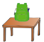 Backpack on Table Picture