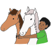 The+boy+is+hugging+a+horse.+The+horses+belong+to+___. Picture