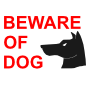 Beware of Dog Stencil
