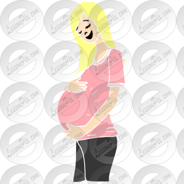 Pregnant Stencil