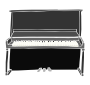 Piano Stencil