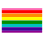 Gilbert Baker Pride Flag Stencil