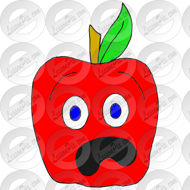 Scared Apple Picture