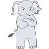 Grumpy Elephant Picture