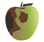 Rotten Apple Stencil