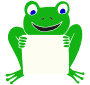 Sign Frog Stencil