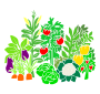 Vegetable Garden Stencil