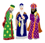 Three Wise Men Stencil
