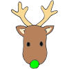 Green Nose Reindeer Picture