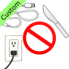 I+should+not+play+with+knives_+cords+or+electrical+outlets. Picture