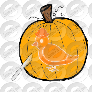 Carve a picture of Little Bird on the Pumpkin Picture