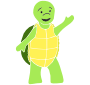 Happy Turtle Stencil