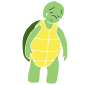 Sad Turtle Stencil