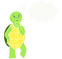 Thinking Turtle Stencil