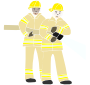Firefighters Stencil