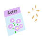 Aster Seeds Stencil