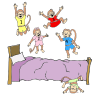 4+little+monkeys+jumping+on+the+bed. Picture