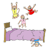 3+little+monkeys+jumping+on+the+bed. Picture