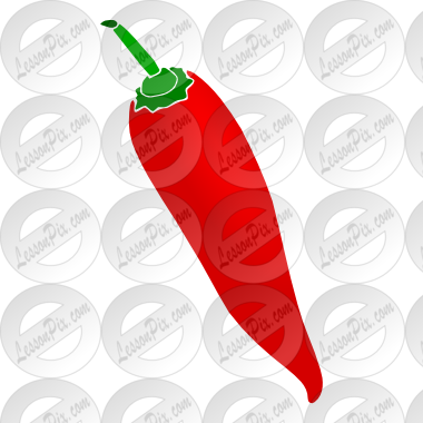 Chili Pepper Stencil