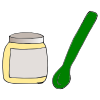 jar and spoon Picture
