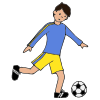 K+is+for+kick.+Kick+the+soccer+ball. Picture