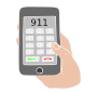 Dial 911 Stencil