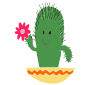 Happy Cactus Stencil