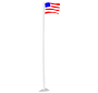 Flagpole Stencil