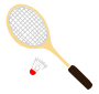Badminton Stencil