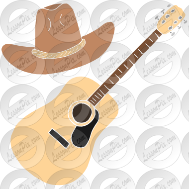 Country Music Stencil