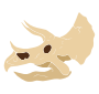 Triceratops Skull Stencil