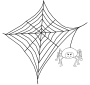 Spider Web Outline