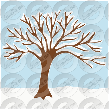 Winter Tree Stencil