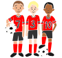 Soccer Team Stencil