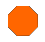 Orange Octagon Picture