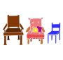 3 Chairs Stencil