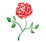 Rose Stencil