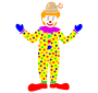 Clown Stencil
