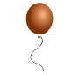 Brown Balloon Stencil