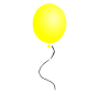 Yellow Balloon Stencil